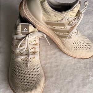 Adidas Beige Athletic Sneakers